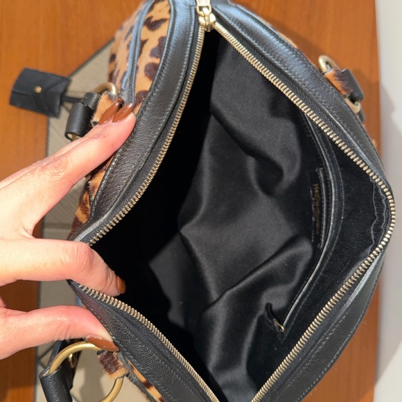 YSL rive gauche vintage animal print calfskin fur bag - Picture 7 of 8